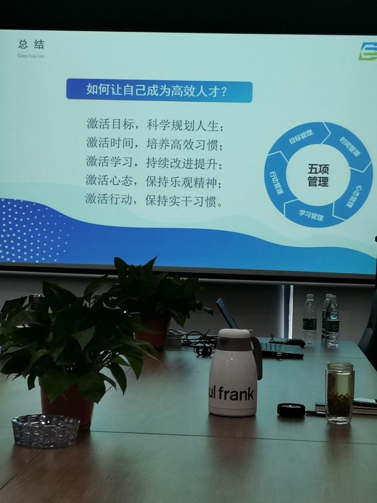 安徽东晟环保集团管理层“组织效率”培训